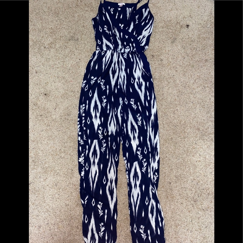 Blue & White Jumpsuit